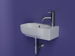 Подвесная раковина 403х249х140 мм Ceramica Nova Element, цвет: белый глянец, арт. CN6074L Подвесная раковина 403х249х140 мм Ceramica Nova Element, цвет: белый глянец, арт. CN6074L