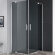 Душевой уголок SLIDER Хром Cezares - SLIDER-A-2-70/80-GRIGIO-Cr
