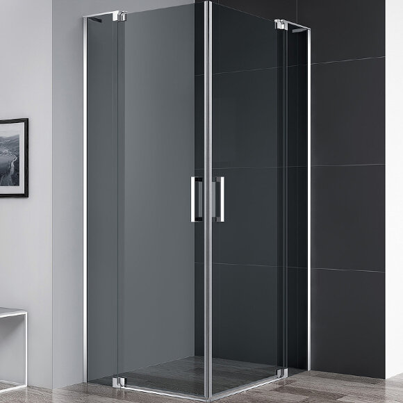 Душевой уголок SLIDER Хром Cezares - SLIDER-A-2-70/80-GRIGIO-Cr