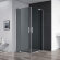 Душевой уголок SLIDER Хром Cezares - SLIDER-A-2-70/80-GRIGIO-Cr