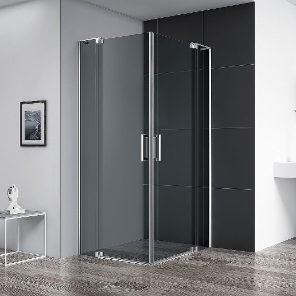 Душевой уголок SLIDER Хром Cezares - SLIDER-A-2-70/80-GRIGIO-Cr