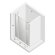 Дверь в нишу 130x195 New soleo chrome New Trendy хром арт. D-0173A