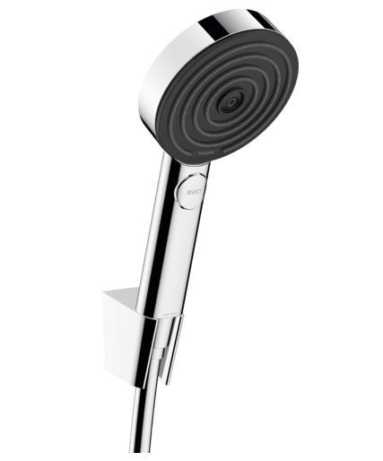Hansgrohe душевой набор Relaxation с держателем и шлангом 125см, Pulsify Select S, глянцевый хром арт. 24302000