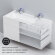База под раковину подвесная Inspire 2.0 AM.PM, арт. M50AFHX1203WM цвет: белый