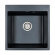 Кухонная мойка из кварца Praktisch Paulmark 510х520, PM105152-BLM цвет: черный металлик