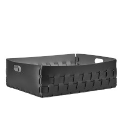 Корзинка Bottega черный, 50х50 кожа ADJ - 1049.01