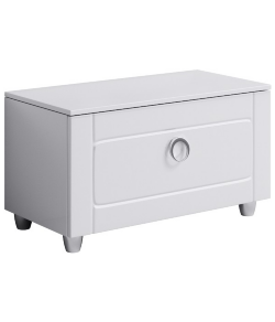 AQWELLA Infinity Напольная тумба с одним ящиком белом глянцевом цвете. - Inf.03.08