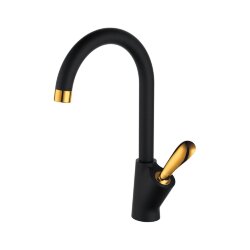 Смеситель для кухни, DA1032459  - Venice D&K цвет: черный/золото