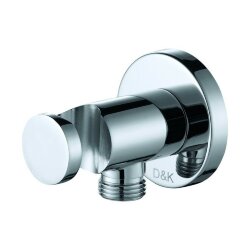 Шланговое подключение с держателем лейки, DC1004813  -  D&K цвет: хром