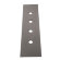 Пластина на 4 отверстия для монтажного бокса, Gessi316 Gessi цвет: brushed black metal pvd - 54595#707