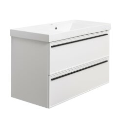 Тумба под раковину подвесная белая белый Elba La Fenice арт. FNC-01-ELB-B-100-2 Тумба под раковину подвесная белая белый Elba La Fenice арт. FNC-01-ELB-B-100-2