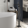 Напольный однорычажный смеситель для ванны со шлангом 1250 мм и лейкой, AKI Bossini, Z00771.094 цвет: никель