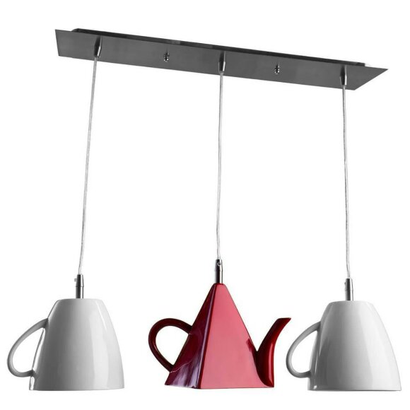 Подвесной светильник, вид современный Cafeteria Arte Lamp цвет:  белый - A6605SP-3WH