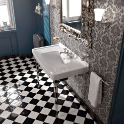 Подвесная раковина 105 х 60 см Sbordoni Neoclassica с бортиком, цвет: белый, арт. 5700*3 Подвесная раковина 105 х 60 см Sbordoni Neoclassica с бортиком, цвет: белый, арт. 5700*3