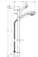 Hansgrohe душевой гарнитур Multi со штангой 90см, Crometta 85, глянцевый хром арт. 27766000