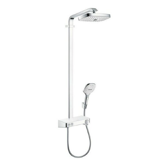 Hansgrohe душевая система с термостатом 300, Raindance Select E, глянцевый хром арт. 27283000