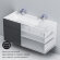 База под раковину подвесная Inspire 2.0 AM.PM, арт. M50AFHX1203GM цвет: серый