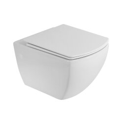 BelBagno Чаша унитаза подвесного, безободкового глянцевый белый, Carina, арт. BB514CHR