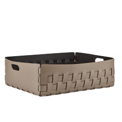 Корзинка Bottega капучино, 50х50 кожа ADJ - 1049.04 Корзинка Bottega капучино, 50х50 кожа ADJ - 1049.04