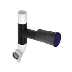 Сливной патрубок с отводом для подключения к вентиляции dn 50,45, отвод вправо TECE арт. 9820127 Сливной патрубок с отводом для подключения к вентиляции dn 50,45, отвод вправо TECE арт. 9820127