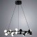 Подвесная светодиодная люстра, вид модерн Dexter Arte Lamp цвет:   - A3619SP-18BK