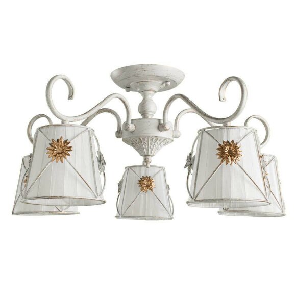 Потолочная люстра, вид кантри 72 White Arte Lamp цвет:  белый - A5495PL-5WG