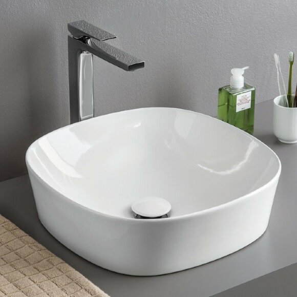 Раковина ARTCERAM Ghost - GHL001 01 00 bi*0, цвет: Белый