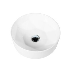 BelBagno Раковина накладная керамическая 390x390x130, круглая, глянцевый белый, арт. BB1342H300