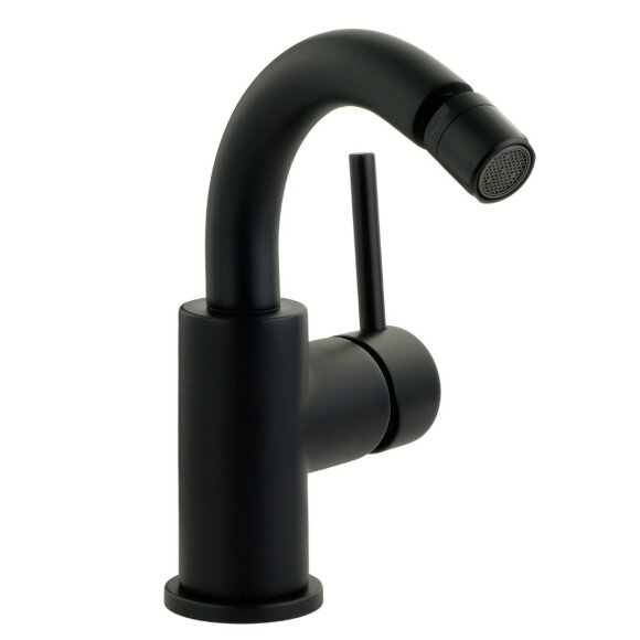 Смеситель для биде, излив изогнут, ручка сбоку, донный клапан "click-clack, Migliore Fortis, черный арт. 31545