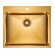 Кухонная мойка из нержавеющей стали BRIM Paulmark 590х510мм, PM215951-BG цвет: брашированное золото