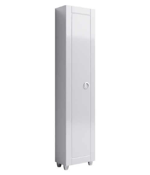 AQWELLA Infinity Напольный пенал универсальный левый/правый пенал с одной дверью в белом глянцев цвете. - Inf.05.45