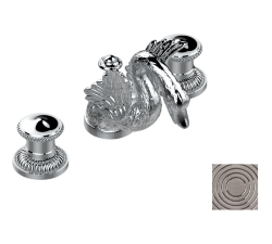 Смеситель для раковины на три отверстия устанавливаемый на борту с донным клапаном, THG Cygne, состаренный никель (H28) - G31-151 Смеситель для раковины на три отверстия устанавливаемый на борту с донным клапаном, THG Cygne, состаренный никель (H28) - G31-151