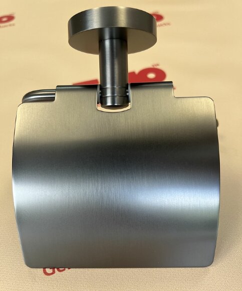 Timo Держатель туалетной бумаги  Saona с крышкой Черное золото арт. 13042/18