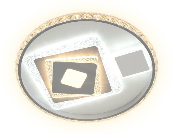 Потолочный светодиодный светильник Acrilic хай-тек FA242, Ambrella light цвет: белый