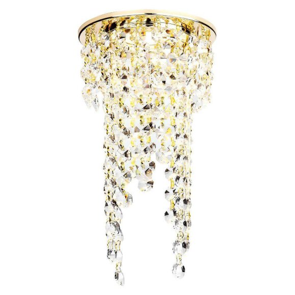 Встраиваемый светильник Crystal классика K2071 G/CL, Ambrella light цвет: золотой