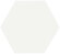 Керамическая плитка GOOD VIBES WHITE 15X15 (HEX.) (box 0,402) CEVICA арт. CV75934
