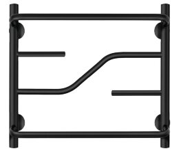 Полотенцесушитель электрический, черный матовый, Secado 60x60, Риволи СП - 4673739241653