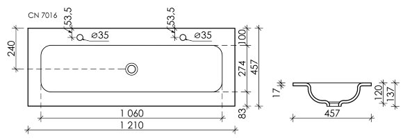 Раковина накладная Ceramica Nova GRACE (белый) CN7016 Раковина накладная Ceramica Nova GRACE (белый) CN7016