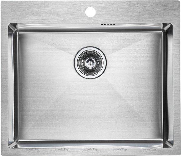 Кухонная мойка из нержавеющей стали BRIM Paulmark 590х510мм, PM215951-BS цвет: брашированная нерж. сталь