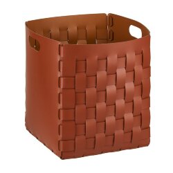 Корзинка Bottega ADJ Италия, 35x35xH40 цвет: бордо (коньяк) арт. 1047.30/09 Корзинка Bottega ADJ Италия, 35x35xH40 цвет: бордо (коньяк) арт. 1047.30/09