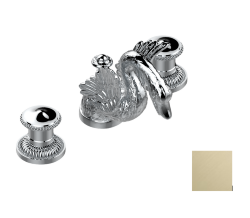 Смеситель для раковины на три отверстия устанавливаемый на борту с донным клапаном, THG Cygne, pvd матовая латунь (H50) - G31-151 Смеситель для раковины на три отверстия устанавливаемый на борту с донным клапаном, THG Cygne, pvd матовая латунь (H50) - G31-151