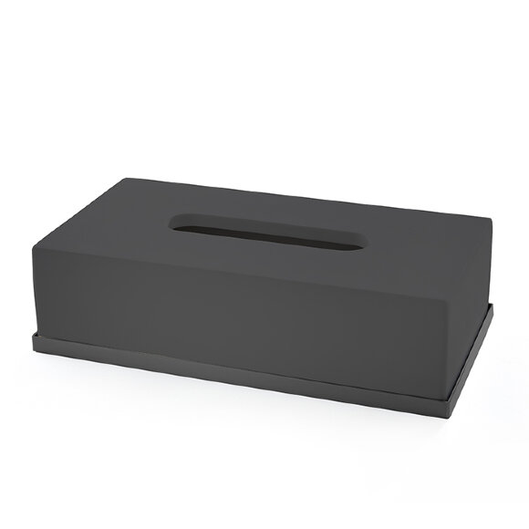 3SC Контейнер для бумажных салфеток, 24,5х13хh7 см, настольный,  Mood Deluxe цвет: черный арт. MDN70ANO
