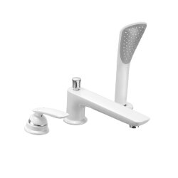 Однорычажный смеситель для ванны и душа на 3 отверстия, белый глянцевый, Balance Kludi арт. 524479175 Однорычажный смеситель для ванны и душа на 3 отверстия, белый глянцевый, Balance Kludi арт. 524479175