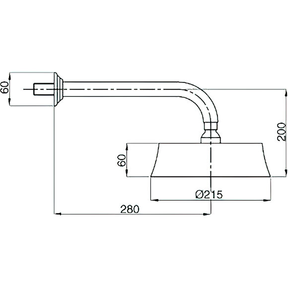 Верхний душ Olimp Хром Cezares - CZR-TDD2-01