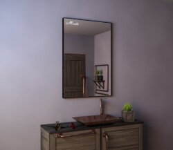 Зеркало в тонкой раме Miralls Brams 1000x1100 мм Brams1000 Зеркало в тонкой раме Miralls Brams 1000x1100 мм Brams1000