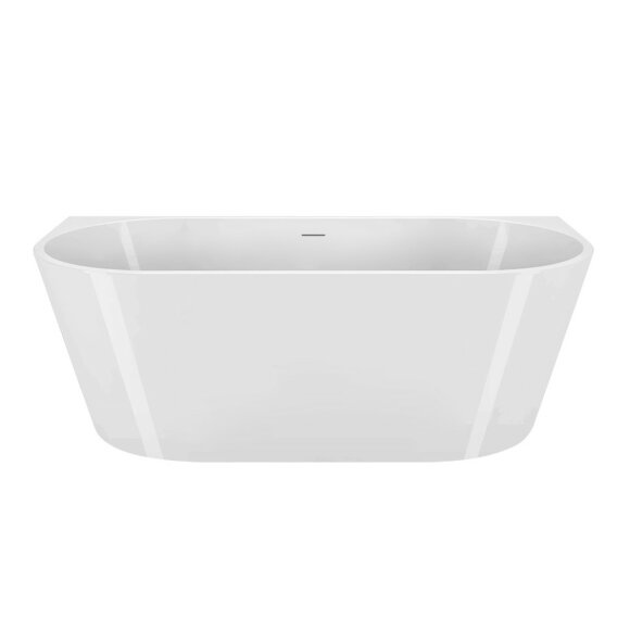 BelBagno Акриловая ванна 140x75, пристенная, полукруглая, белая, арт. BB710-1400-750
