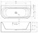 Акриловая ванна DEVOTION B2W 180VELVET - WHITE MATTRIHO FALL - CHROMSPARKLE SYSTEM RIHO арт. BD27 (BD27C15S1WI1144)