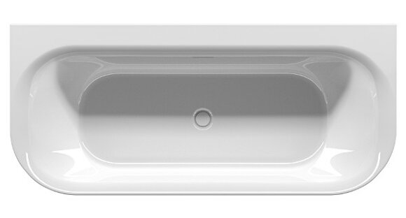 Акриловая ванна DEVOTION B2W 180VELVET - WHITE MATTRIHO FALL - CHROMSPARKLE SYSTEM RIHO арт. BD27 (BD27C15S1WI1144)