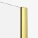 Шторка для ванны 100 см Smart black New Trendy светлое золото арт. EXK-4304