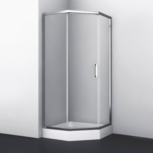 Душевой уголок Naab 86S38 100х100х200 WasserKRAFT цвет: Серебро